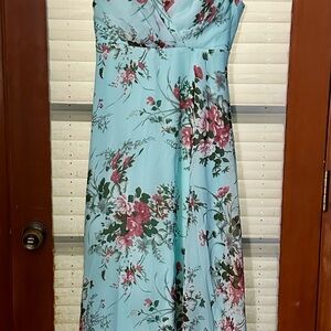 Blue Sweetheart Maxi Sundress